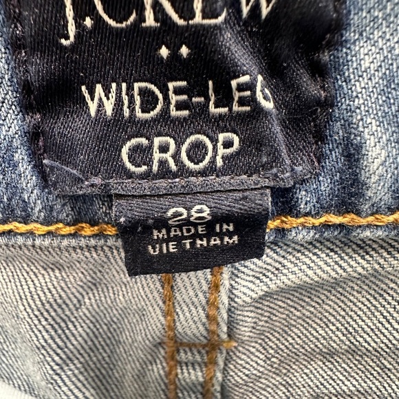 J. Crew Wide Leg Crop Size 28 Jeans Womens Pants Classic Preppy Style - Picture 2 of 6